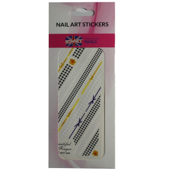 RONNEY - Naklejki wodne na paznokcie NAILART STICKERS RN 225     !